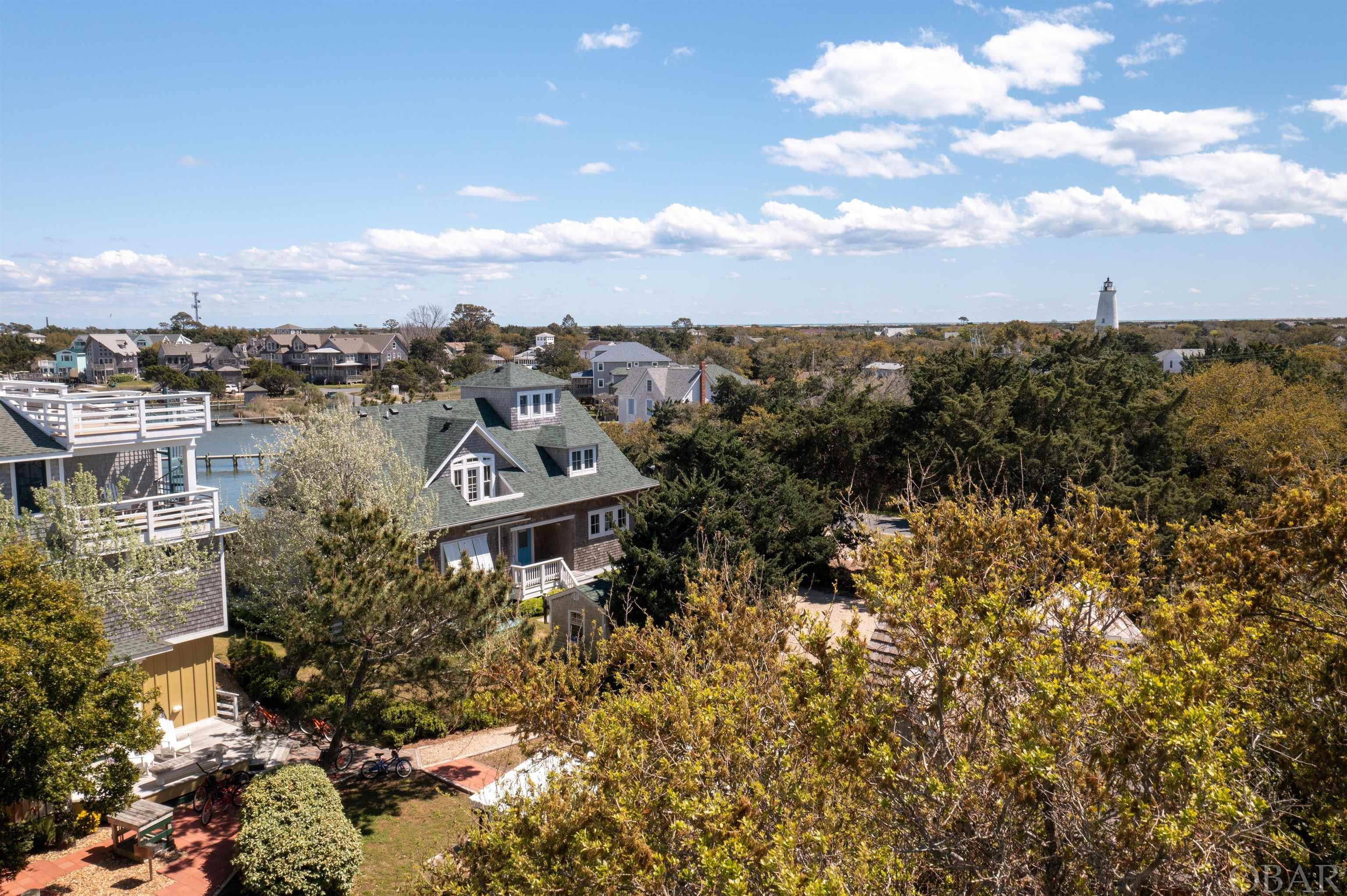 View from roughly 35' of potentially elevated house, 2nd story addition, or crow's nest.